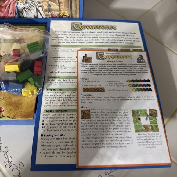 Carcassonne Board Game Klaus-Jurgen Wrede Rio Grande games Complete READ - Picture 4 of 12